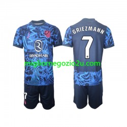 Maglia Atlético Madrid Griezmann 7 Bambino Terza Divisa 2024-2025 Manica Corta