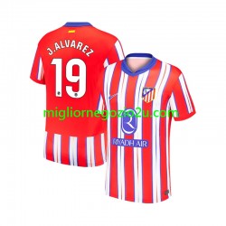 Maglia Atlético Madrid Julian Alvarez 19 Uomo Casa Divisa 2024-2025 Manica Corta