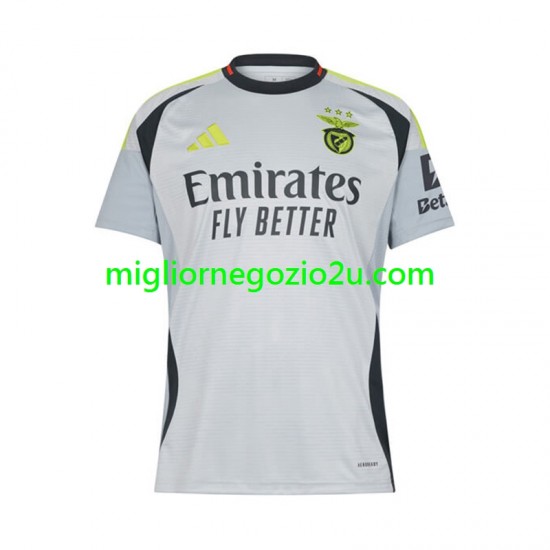 Maglia Benfica Uomo Terza Divisa 2024-2025 Manica Corta
