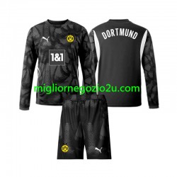 Maglia Borussia Dortmund Portiere Bambino Quarta Divisa 2024-2025 Manica Lunga