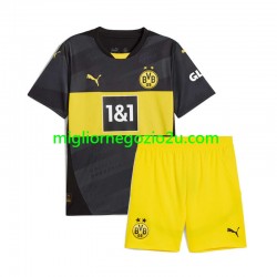 Maglia Borussia Dortmund Bambino Trasferta Divisa 2024-2025 Manica Corta
