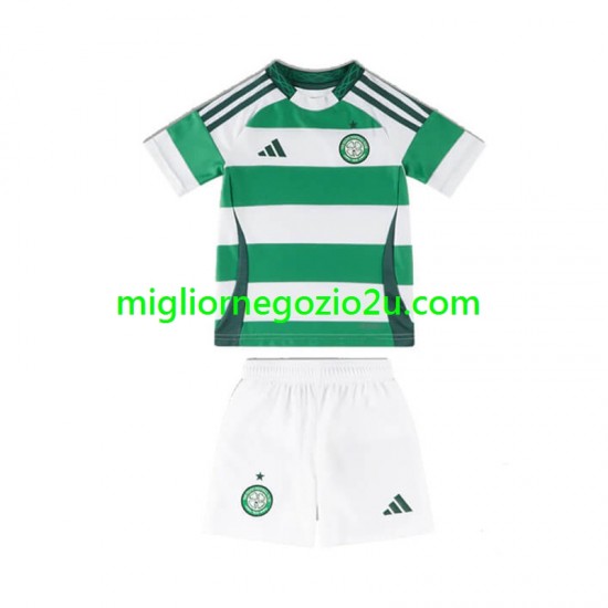 Maglia Celtic Bambino Casa Divisa 2024-2025 Manica Corta