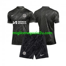 Maglia Chelsea Portiere Bambino Trasferta Divisa 2024-2025 Manica Corta