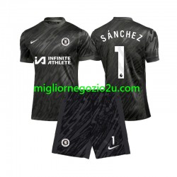 Maglia Chelsea Robert Sanchez 1 Portiere Bambino Trasferta Divisa 2024-2025 Manica Corta