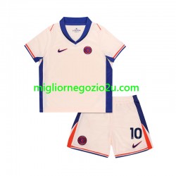 Maglia Chelsea Mychajlo Mudryk 10 Bambino Trasferta Divisa 2024-2025 Manica Corta
