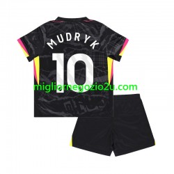 Maglia Chelsea Mychajlo Mudryk 10 Bambino Terza Divisa 2024-2025 Manica Corta