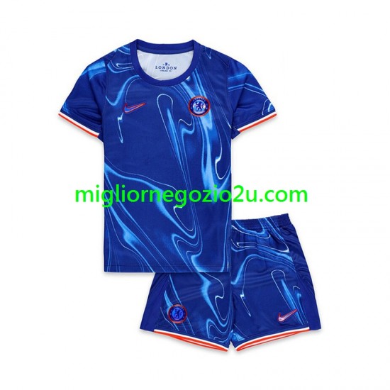 Maglia Chelsea Noni Madueke 11 Bambino Casa Divisa 2024-2025 Manica Corta