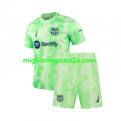 Maglia FC Barcelona Bambino Terza Divisa 2024-2025 Manica Corta