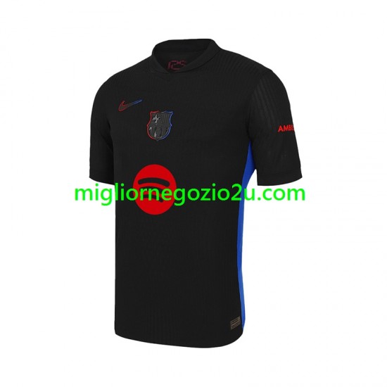 Maglia FC Barcelona LAMINE YAMAL 19 UCL Font Uomo Trasferta Divisa 2024-2025 Manica Corta