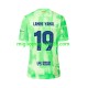 Maglia FC Barcelona LAMINE YAMAL 19 UCL Font Uomo Terza Divisa 2024-2025 Manica Corta