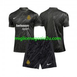 Maglia Inter Milan Portiere Bambino Terza Divisa 2024-2025 Manica Corta