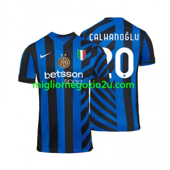 Maglia Inter Milan Hakan Calhanoglu 20 Uomo Casa Divisa 2024-2025 Manica Corta