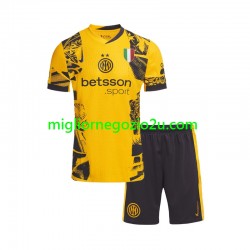 Maglia Inter Milan Bambino Terza Divisa 2024-2025 Manica Corta
