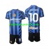 Maglia Inter Milan Lautaro 10 Bambino Casa Divisa 2024-2025 Manica Corta