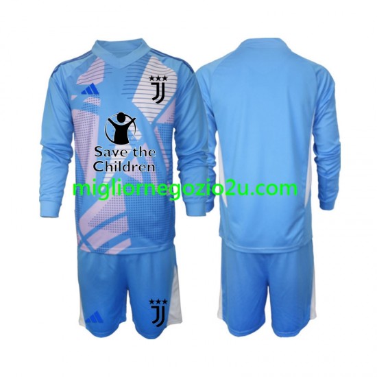 Maglia Juventus Portiere Bambino Casa Divisa 2024-2025 Manica Lunga