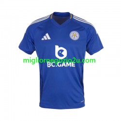 Maglia Leicester City Uomo Casa Divisa 2024-2025 Manica Corta