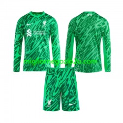 Maglia Liverpool Portiere Bambino Trasferta Divisa 2024-2025 Manica Lunga