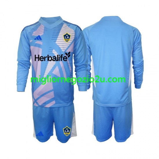 Maglia Los Angeles Galaxy Portiere Bambino Trasferta Divisa 2024-2025 Manica Lunga