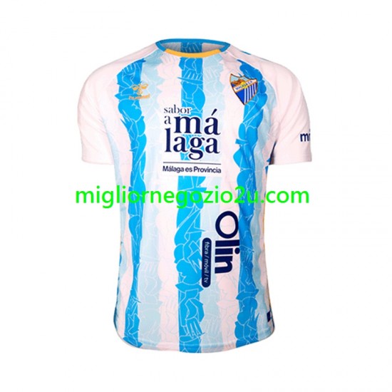 Maglia Málaga CF Uomo Casa Divisa 2024-2025 Manica Corta