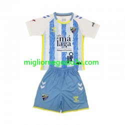 Maglia Málaga CF Bambino Casa Divisa 2024-2025 Manica Corta