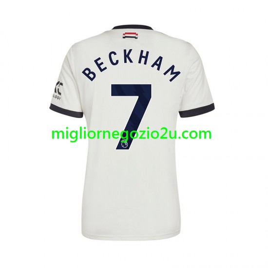Maglia Manchester United Beckham 7 Uomo Terza Divisa 2024-2025 Manica Corta