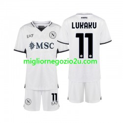 Maglia Napoli Lukaku 11 Bambino Trasferta Divisa 2024-2025 Manica Corta