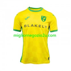 Maglia Norwich City Uomo Casa Divisa 2024-2025 Manica Corta