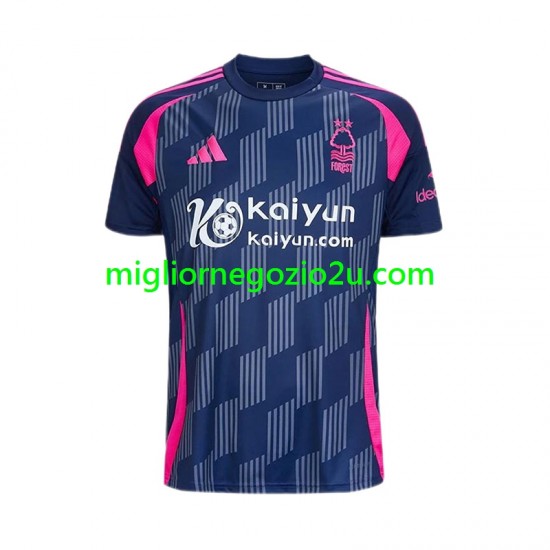 Maglia Nottingham Forest Uomo Trasferta Divisa 2024-2025 Manica Corta
