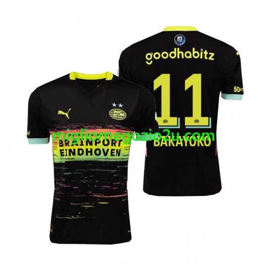 Maglia PSV Eindhoven Johan Bakayoko 11 Uomo Terza Divisa 2024-2025 Manica Corta
