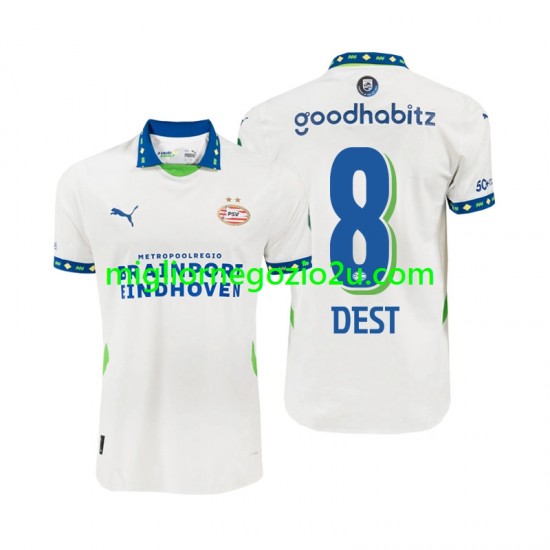 Maglia PSV Eindhoven Sergino Dest 8 Uomo Terza Divisa 2024-2025 Manica Corta