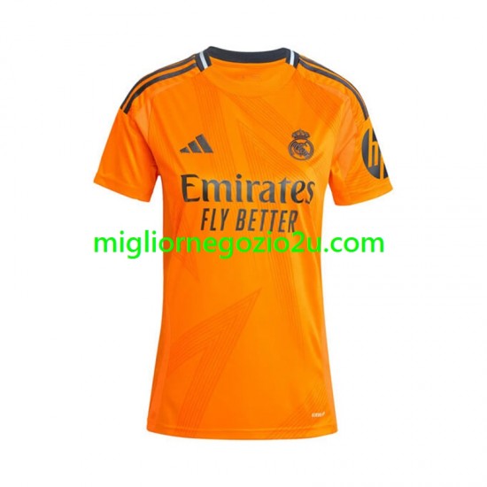 Maglia Real Madrid Donna Trasferta Divisa 2024-2025 Manica Corta