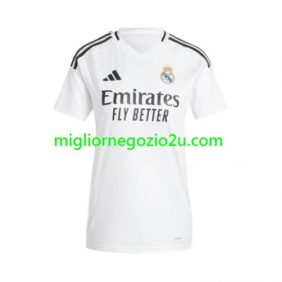 Maglia Real Madrid Donna Casa Divisa 2024-2025 Manica Corta
