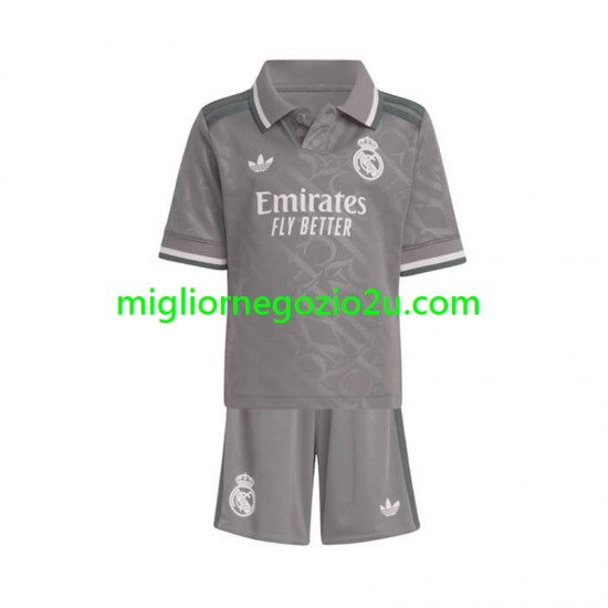 Maglia Real Madrid Bambino Terza Divisa 2024-2025 Manica Corta