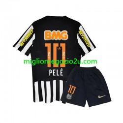 Maglia Santos PELE 10 -2012 Retro Bambino Trasferta Divisa 2011 Manica Corta