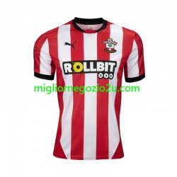 Maglia Southampton Uomo Casa Divisa 2024-2025 Manica Corta