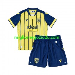 Maglia West Bromwich Albion Bambino Trasferta Divisa 2024-2025 Manica Corta