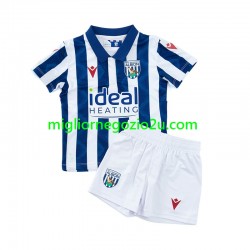 Maglia West Bromwich Albion Bambino Casa Divisa 2024-2025 Manica Corta