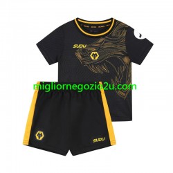 Maglia Wolverhampton Wanderers Bambino Trasferta Divisa 2024-2025 Manica Corta