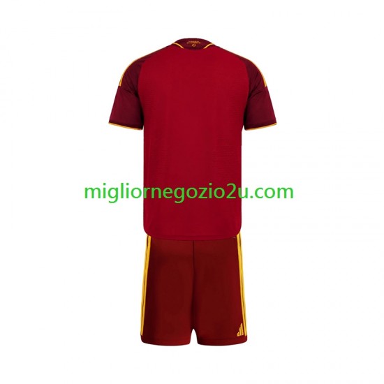 Maglia AS Roma Bambino Casa Divisa 2026-2027 Manica Corta