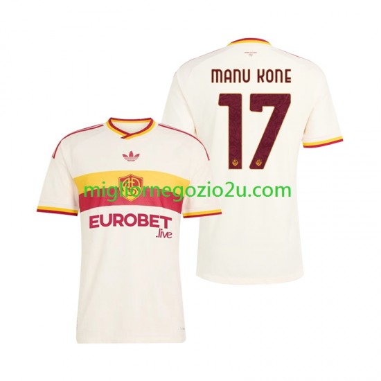 Maglia AS Roma Manu Kone 17 Uomo Trasferta Divisa 2026-2027 Manica Corta