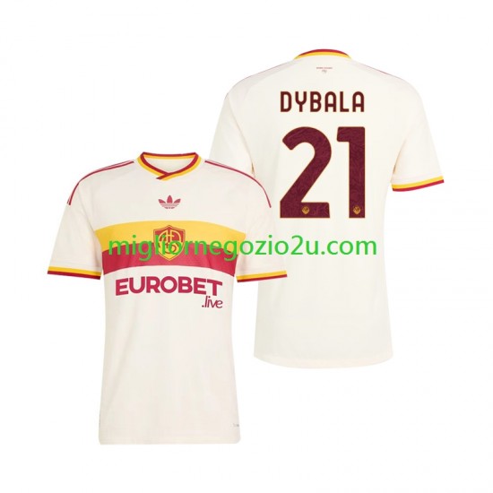 Maglia AS Roma Paulo Dybala 21 Uomo Trasferta Divisa 2026-2027 Manica Corta