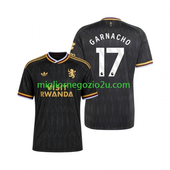 Maglia Aston Villa Alejandro Garnacho 17 Uomo Trasferta Divisa 2026-2027 Manica Corta