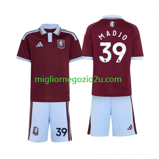 Maglia Aston Villa Brian Madjo 39 Bambino Casa Divisa 2026-2027 Manica Corta