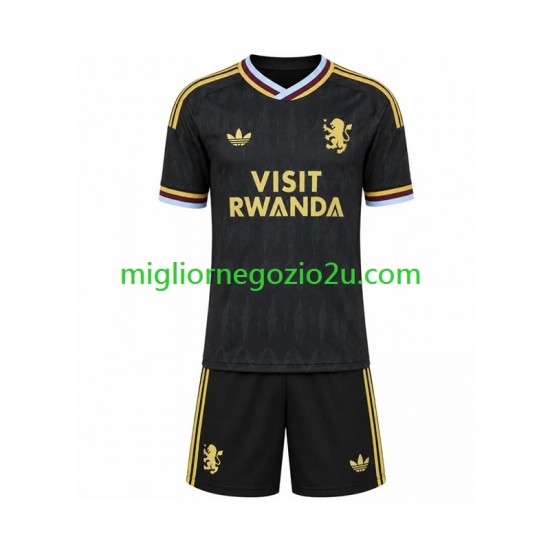 Maglia Aston Villa Bambino Trasferta Divisa 2026-2027 Manica Corta