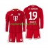 Maglia FC Bayern München Alphonso Davies 19 Bambino Casa Divisa 2026-2027 Manica Lunga