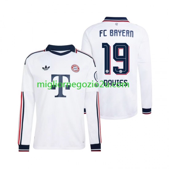 Maglia FC Bayern München Alphonso Davies 19 Uomo Trasferta Divisa 2026-2027 Manica Lunga