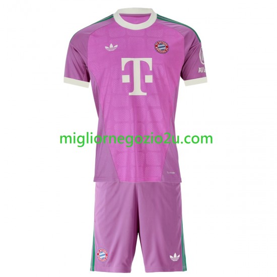 Maglia FC Bayern München Portiere Bambino Terza Divisa 2026-2027 Manica Corta