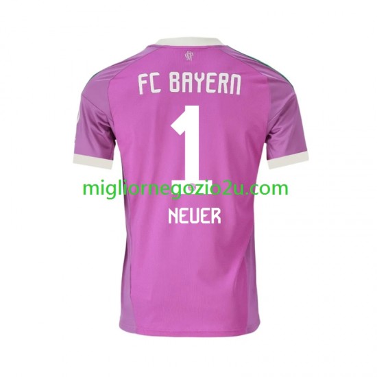 Maglia FC Bayern München Manuel Neuer 1 Portiere Uomo Terza Divisa 2026-2027 Manica Corta