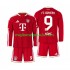 Maglia FC Bayern München Harry Kane 9 Bambino Casa Divisa 2026-2027 Manica Lunga