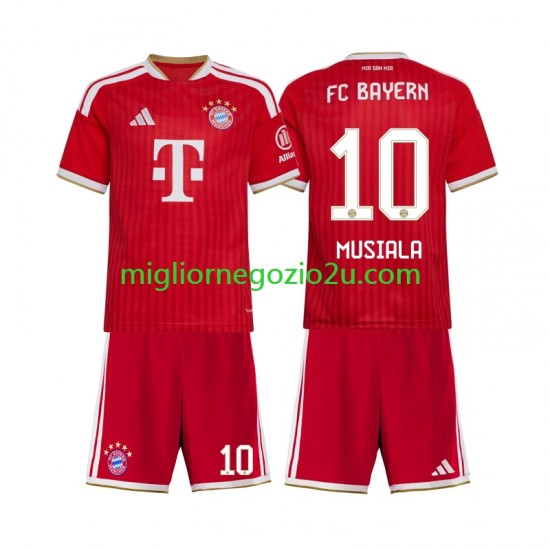 Maglia FC Bayern München Jamal Musiala 10 Bambino Casa Divisa 2026-2027 Manica Corta